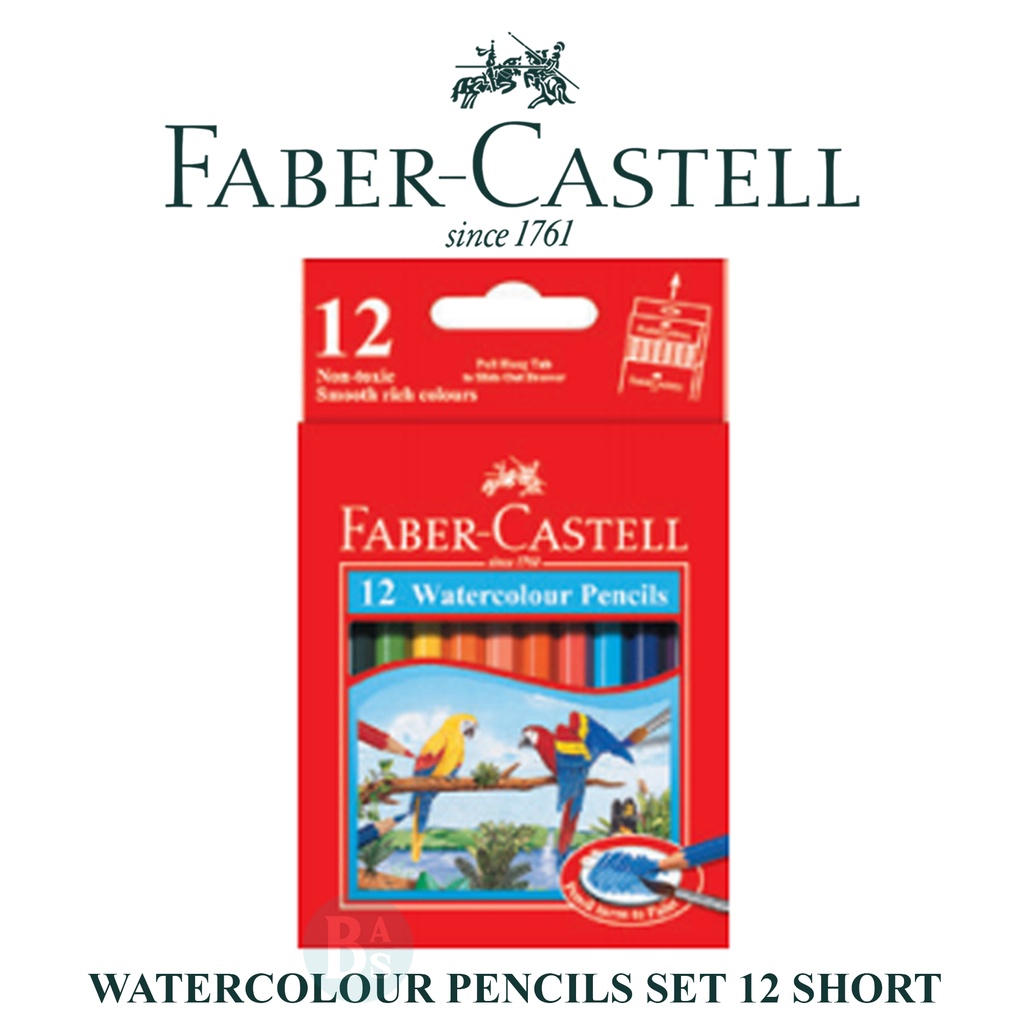 

Watercolour Pencil Set 12 Short - Faber Castell