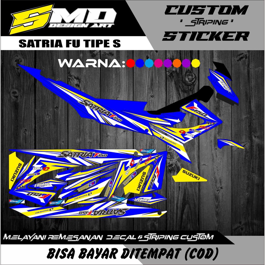 STRIPING SATRIA FU FL/FACELIF 2014-2015 VARIASI RACING MOTOR