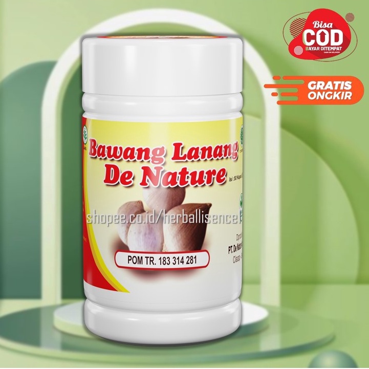 OBAT ASMA / SESAK NAFAS / BENGIK HERBAL KAPSUL BAWANG LANANG DE NATURE