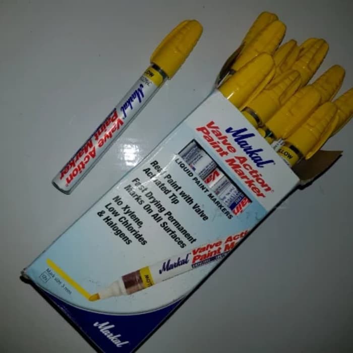 

Unik Markal Liquid paint markel spidol permanen penamda besi dan karet USA Diskon