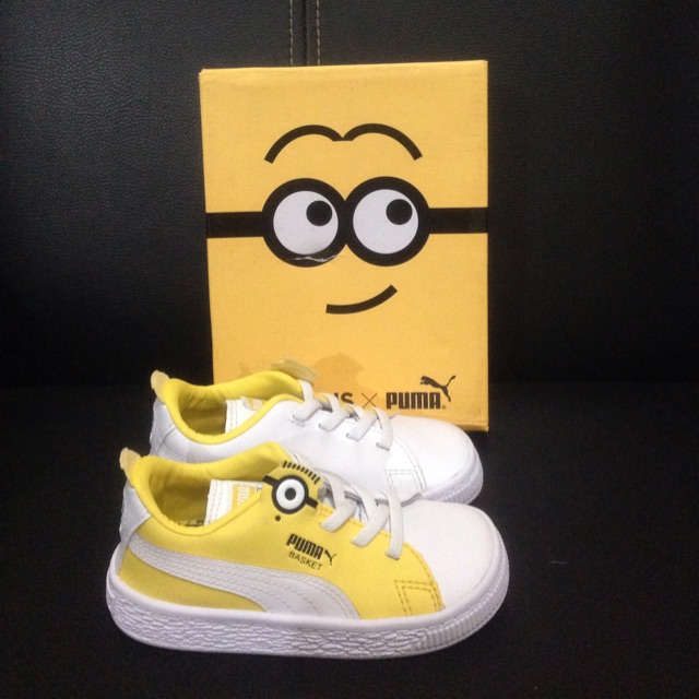 preloved puma basket minions anak/kids/toddler/baby original