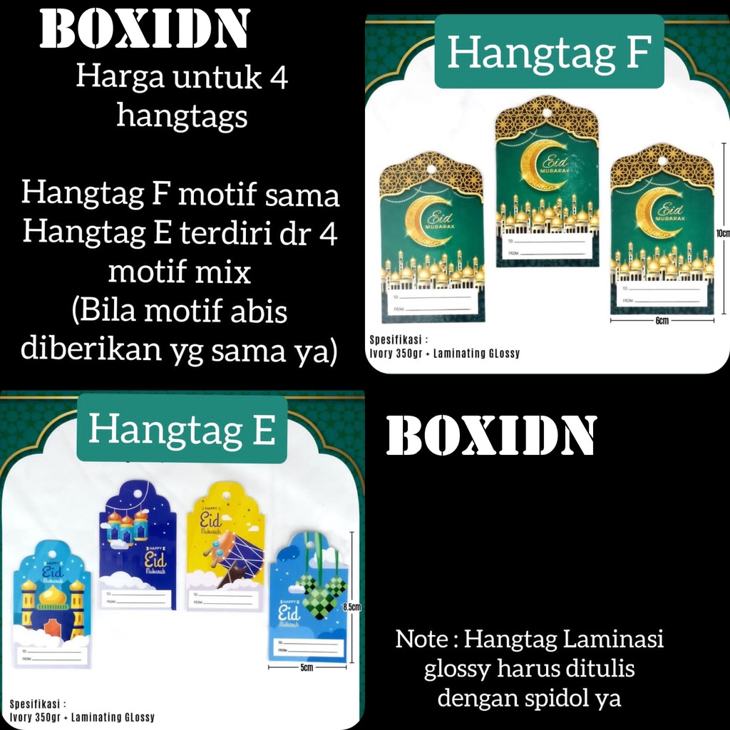 

4pcs Hangtag Lebaran Hangtag Idul Fitri Kartu Ucapan Lebaran Idul Fitri Hang Tag Lebaran Hang tag Idul Fitri Hangtag Eid Mubarak Hangtag