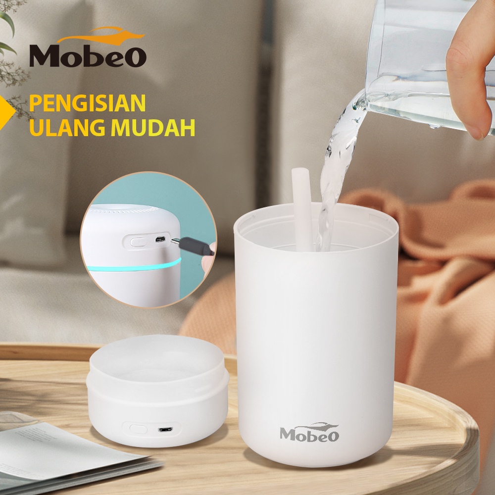 [BARU] Mobeo Car Humidifier Silinder White - Pelembab Rumah dan Kendaraan