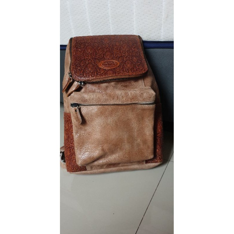 tas kulit ransel berliano huges bag M berlea sidomukti