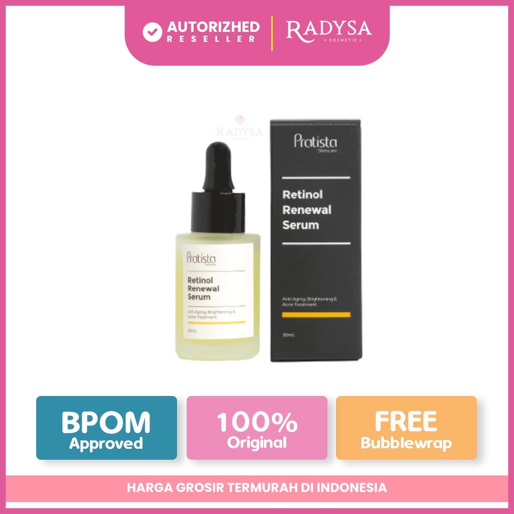 RADYSA - Pratista Serum Retinol Skincare Aman BPOM /Anti Aging Retinol Renewal Serum Atasi Penuaan Dini 30ml