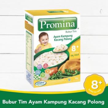 Promina Bubur Tim 8m+ 100 gr Ayam Kampung Kacang Polong / Daging Brokoli / Salmon / Ayam kmp Tomat