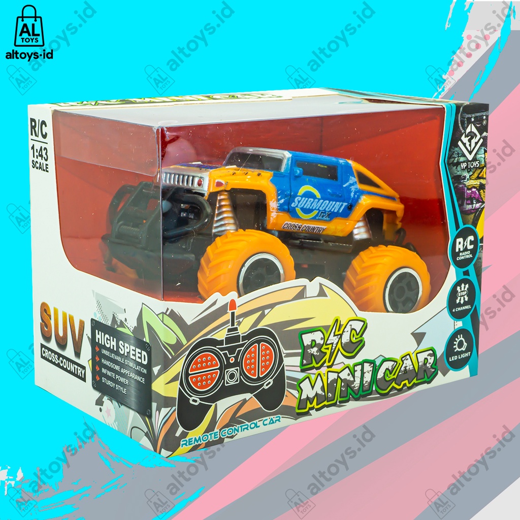 RC Rock Crawler Mini Car Climber Mainan Mobil Jeep Remote Kontrol Offroad Skala 1:43 NO.6146