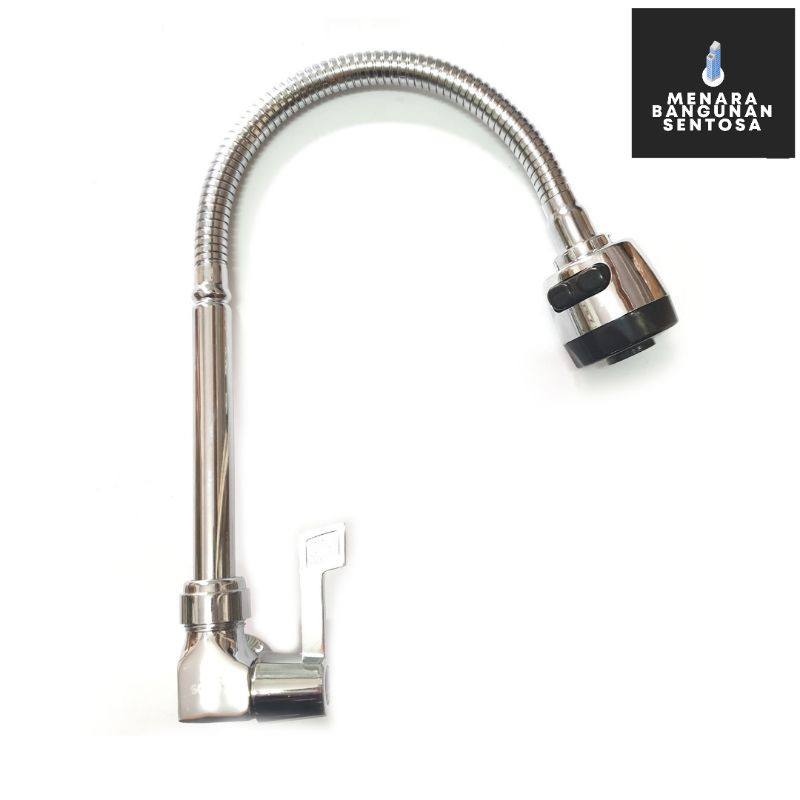 Kran Angsa Flexible Kepala On Off 1800 / Kran Cuci Piring Sobar