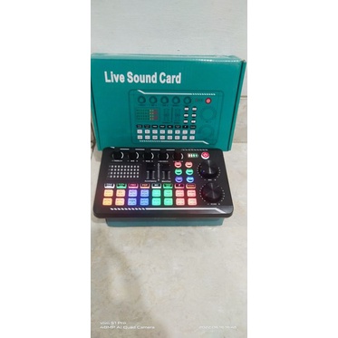 Pro Audio Interface Mixer Sound Card Live Broadcast Karaoke- v8s