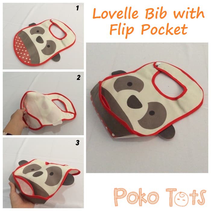 Lovelle Cart's Baby Bib Zoo Slaber Lucu Motif Animal Celemek Makan Bayi