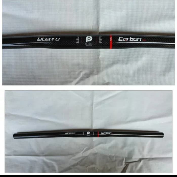 LITEPRO HANDLEBAR CARBON SIZE 25.4MM - HANDLEBAR SEPEDA LIPAT