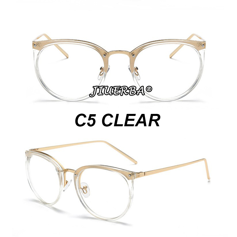 (YUZHU) Bayar di Tempat MINUS 0~-400° Classical Mata Kucing Kacamata Wanita Cat Eye Eyeglasses