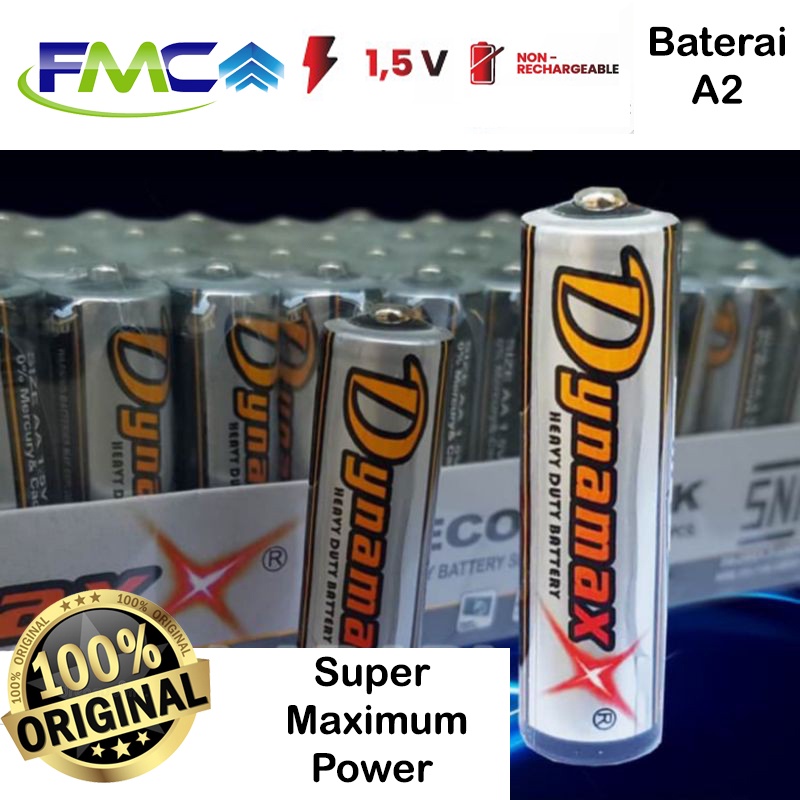 Baterai AAA A3 dan Batre AA A2 Dynamax Bateray Mainan Baterry Remote TV Remot AC Battery Serbaguna