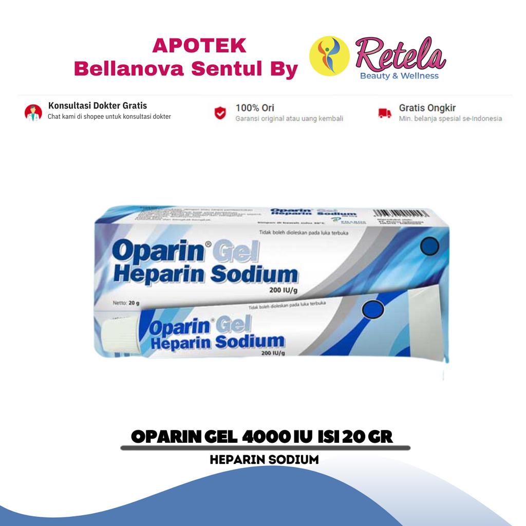OPARIN GEL 20 GR / HEPARIN SODIUM / MEMAR / LEBAM