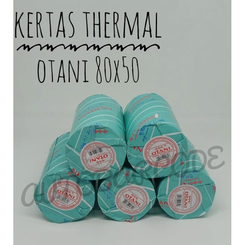 Kertas Otani 80X50 Printer Thermal 80MM Kasir Minimarket Struk Nota 79X50 Ppob 58MM 300 8008 C80 MPO