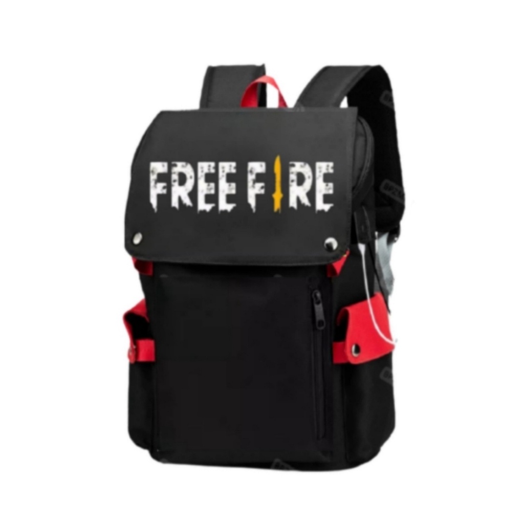 Tas Ransel Anak Sekolah Laki - Laki SMP TK SD Karakter Free Fire