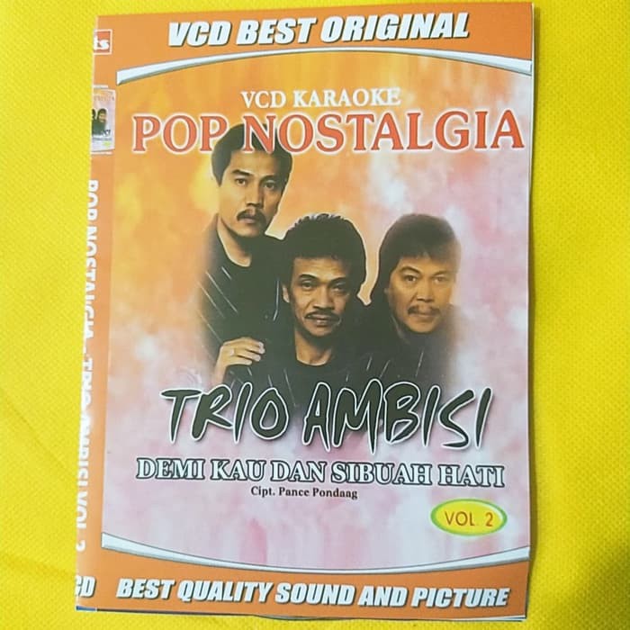 PROMO MURAH Kaset Vcd Video Musik Lagu Karaoke Trio Ambisi Vol 2