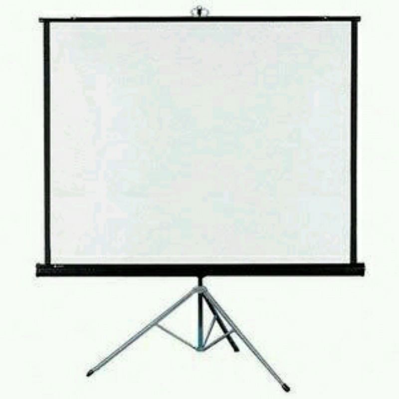 screen tripod projector | layar proyektor standing 84 inch