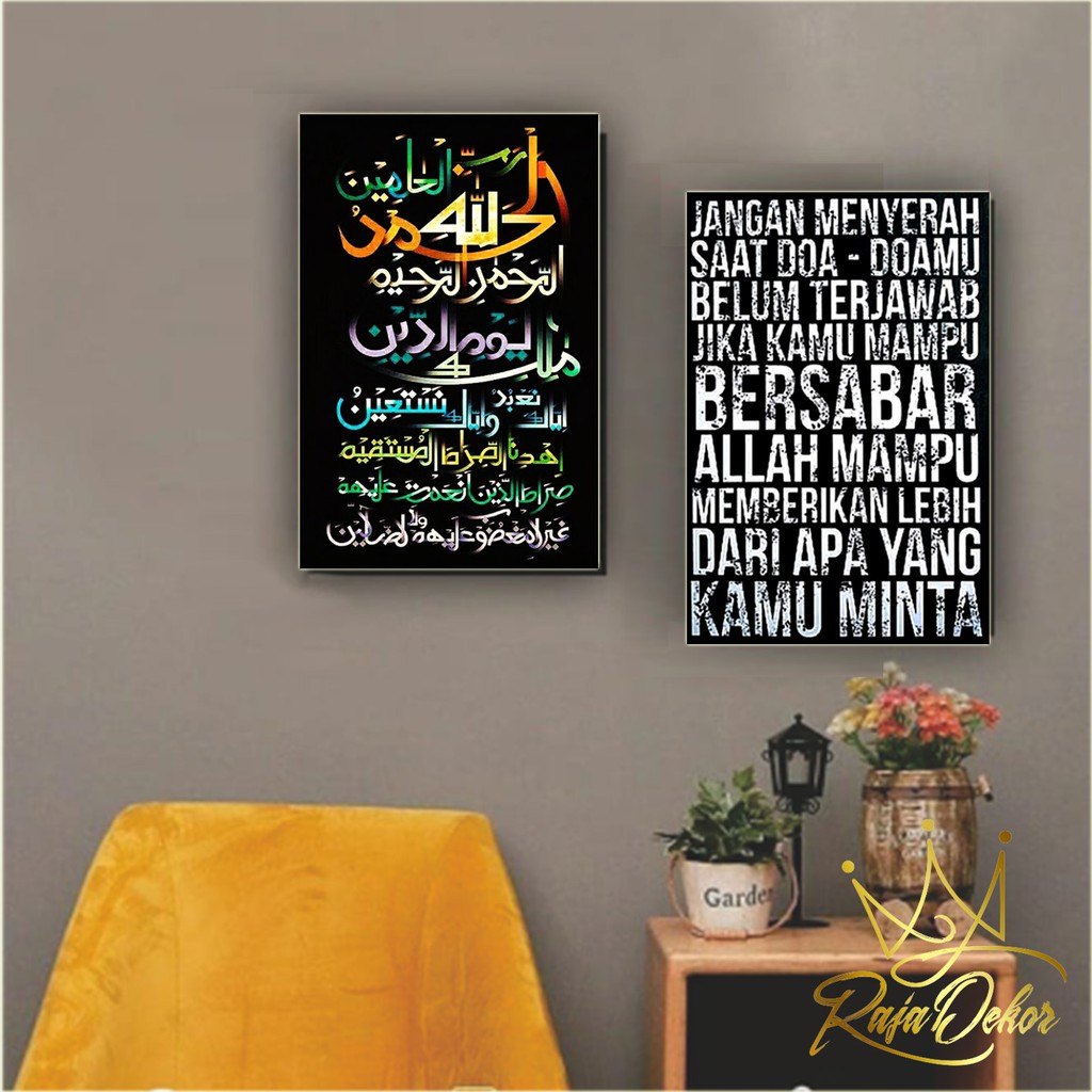 pusatmode Hiasan Dinding Pesan Islami 20x30 cm