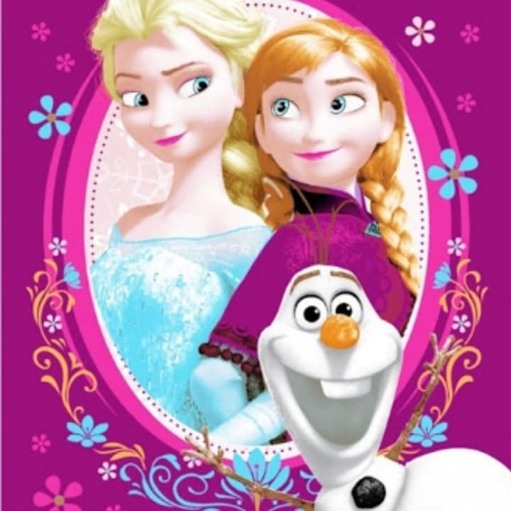 Selimut Sutra Panel Rosanna Frozen 150x200