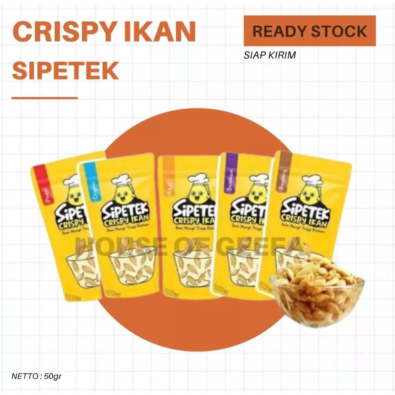 

House of Geefa - Crispy lkan SIPETEK-Lauk lkan Krispi - Makanan Sehat Anak