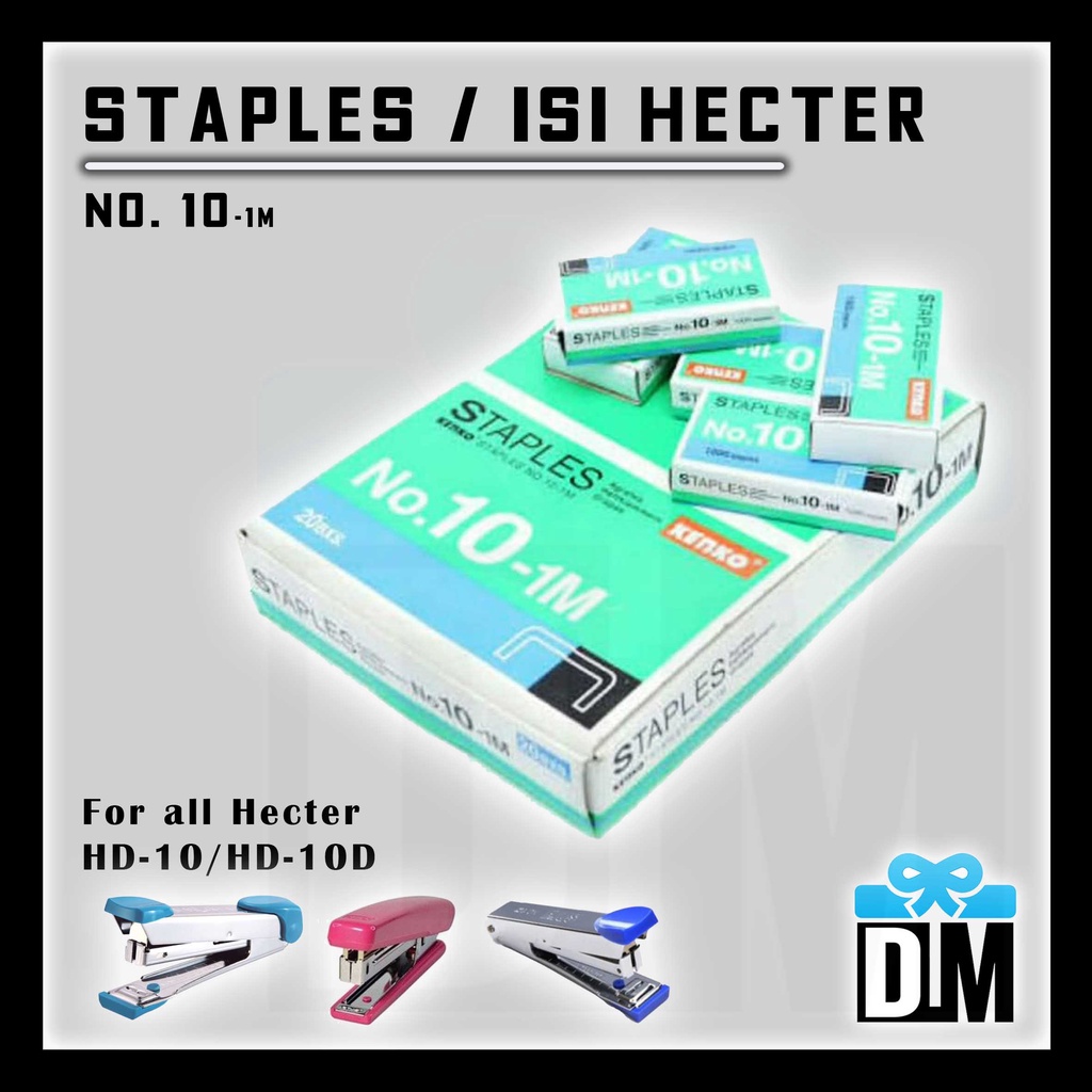 

Staples Isi Refill Hekter Hecter Staples Steples Jepretan no 10-1 Penjepit Pembolong Kertas