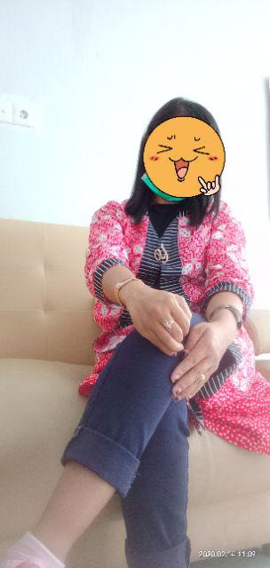 Longcardi Ayunda Ayudia Busanaan Batik Wanita Cantik Modern Casual Formal Katun Kantoran