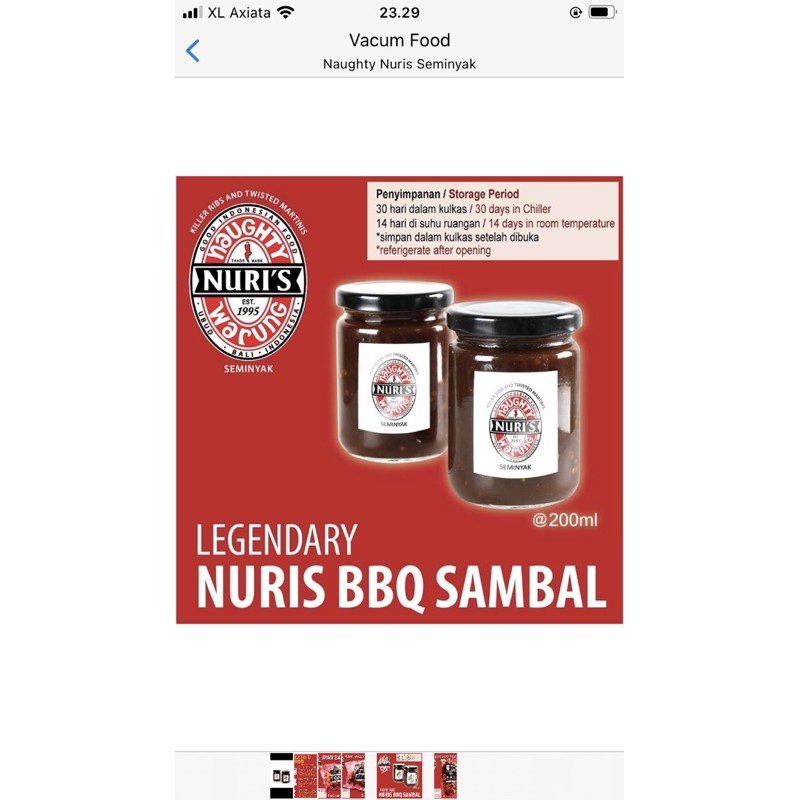 

nuris BBQ sambal 200ml