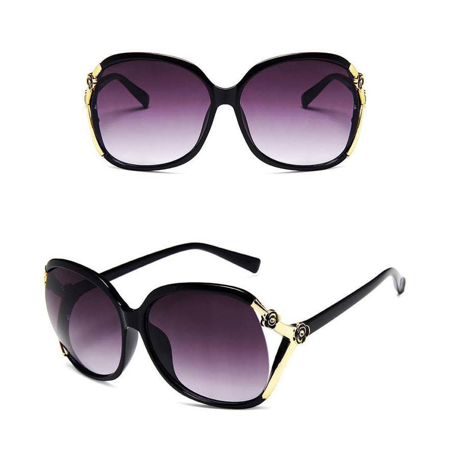 Tajima Store Kacamata Hitam KM49 Wanita Model Korea Mewah Bahan Metal