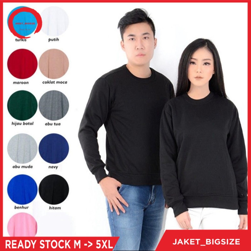 Sweater Jumbo Wanita Bigsize M L XL XXL XXXL XXXXL XXXXXL Oversized