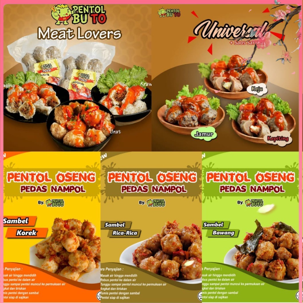 Jual Terenak Pentol Buto Frozen Pentol Meatlovers Universal Pentol