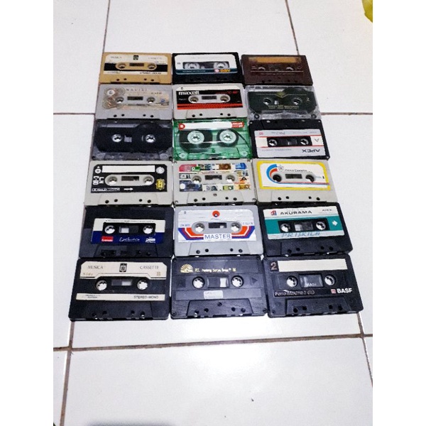 Kaset Untuk Dekorasi , Souvenir, Hiasan, Pajangan ( Tanpa Cover dan Mika)