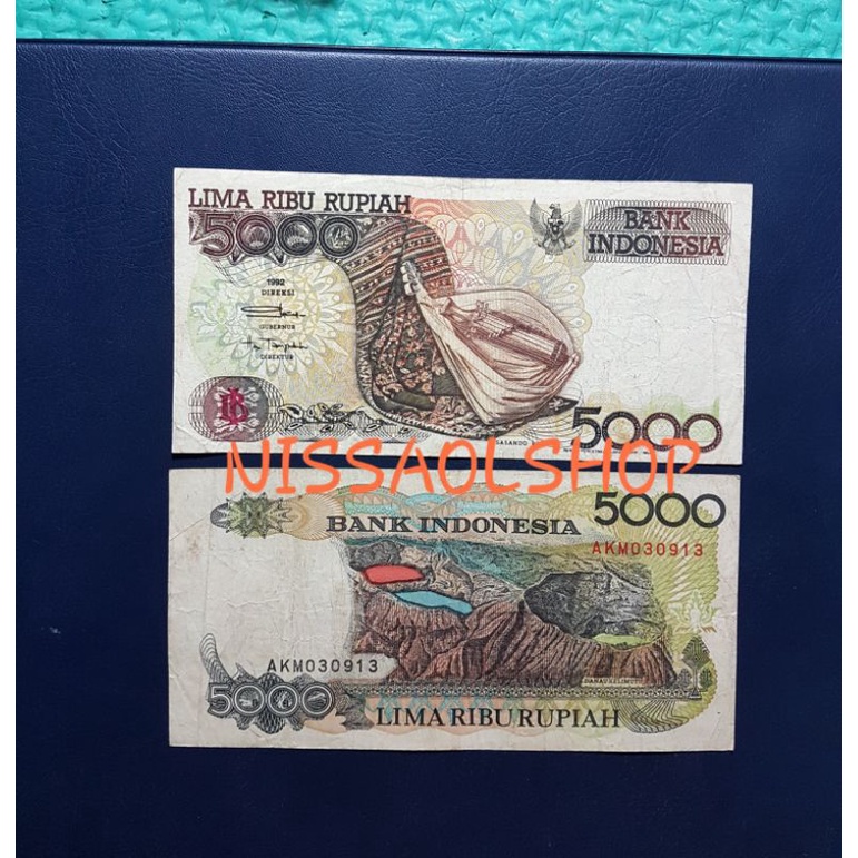 5000 RUPIAH SASANDO ROTE BEKAS AGA KOTOR