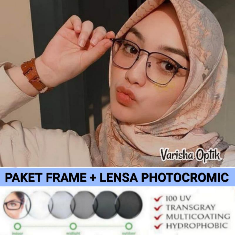 Kacamata Minus Kacamata Photocromic Kacamata Antiradiasi Kacamata Pria/wanita Frame 2047