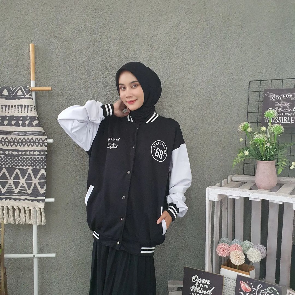 69 BASEBALL 2XL 3XL Sweater Crewneck Oversize | Outerwear Pria Wanita Fashion Terkini Korean Style