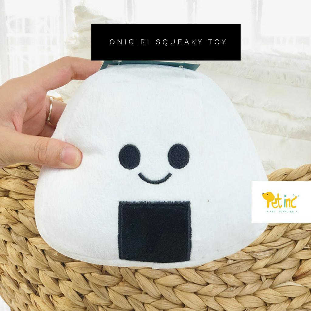 Onigiri squeaky toy