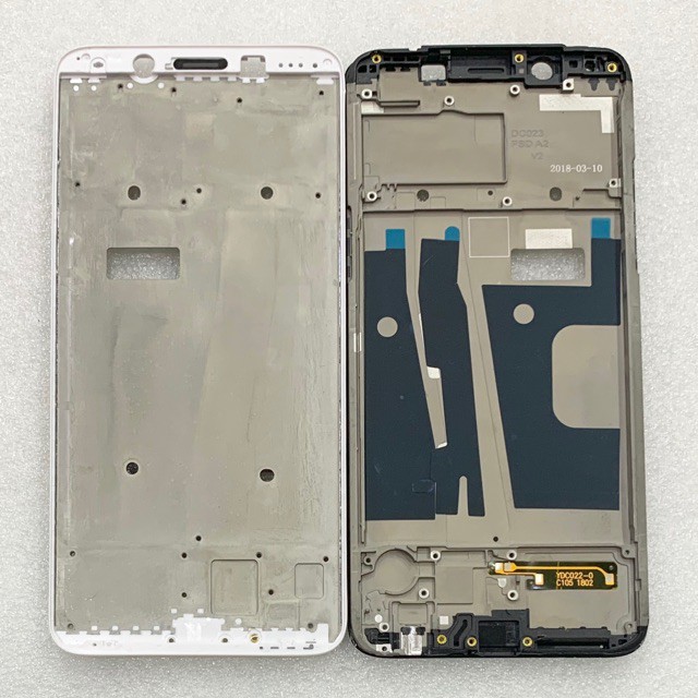 FRAME TULANG TATAKAN LCD OPPO F5 - A73 PUTIH