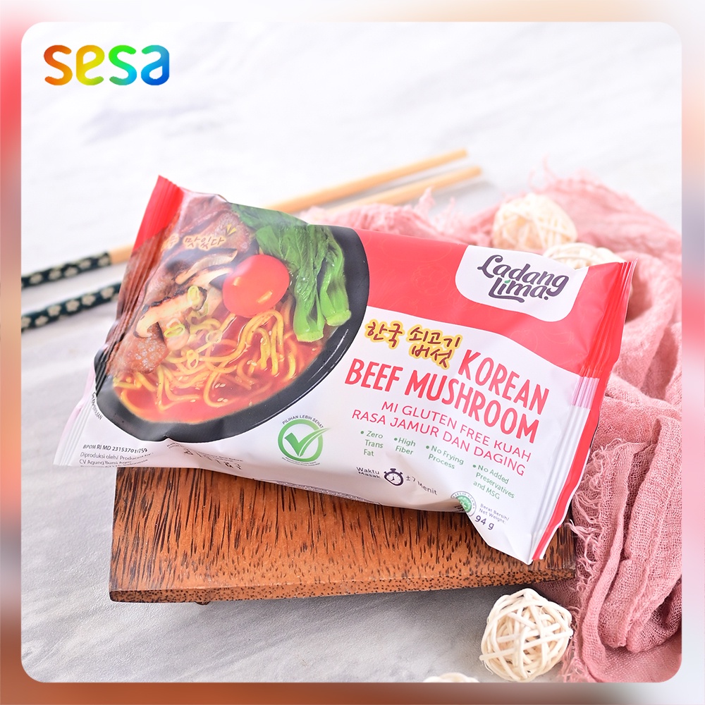 

Ladang Lima - Mie Korea Beef & Mushroom Gluten Free 94 g