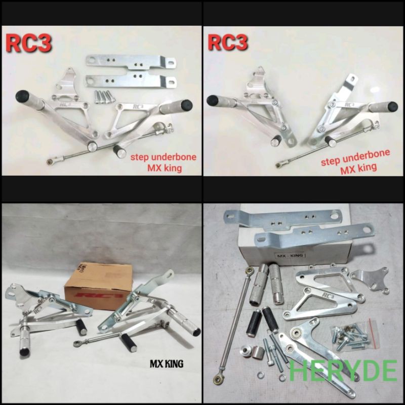 FOOT STEP UNDERBONE MX KING MX150 UB RC3 RACING Dural PnP MXKING