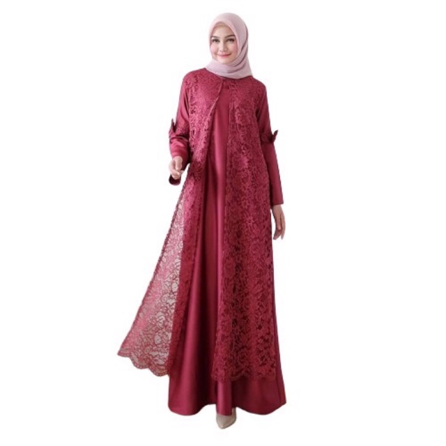 Nagita dress brokat / brokat dress / by raisa collection
