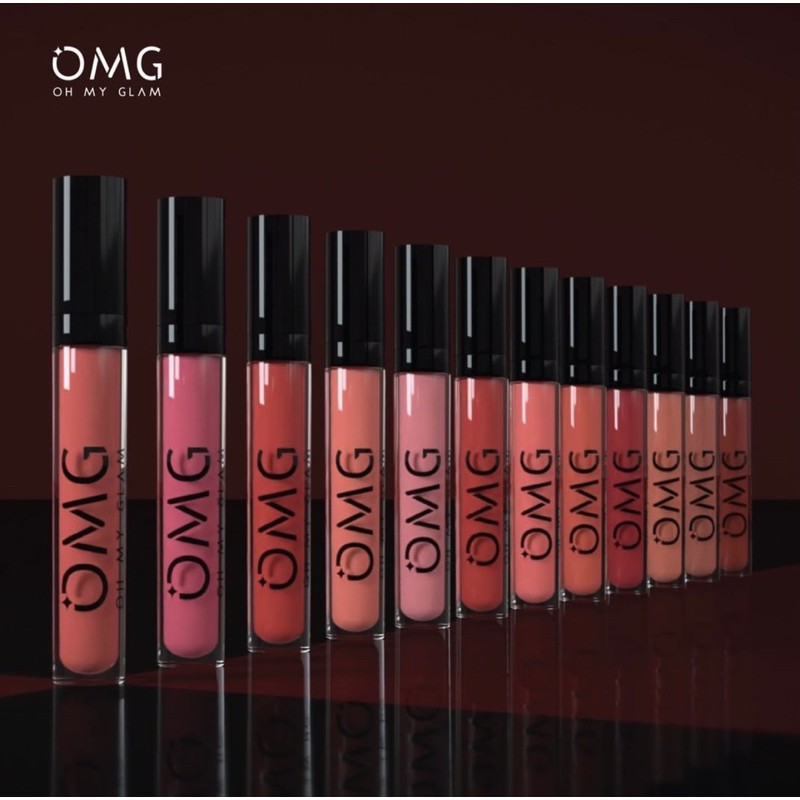 NEW ! OMG Oh My Glam Matte Kiss Lip Cream Socialite |  Cofee | Cycle Of Love Edition