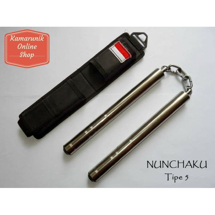 KOS -  DOUBLE STICK BESI SARUNG- DOUBLE STICK NUNCHAKU SARUNG TONGKAT BESI