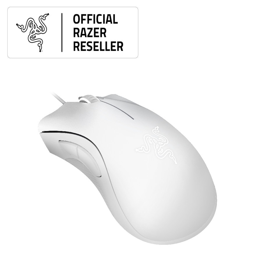 Razer DeathAdder Essential Gaming Mouse Wired White 100% Original Garansi Resmi