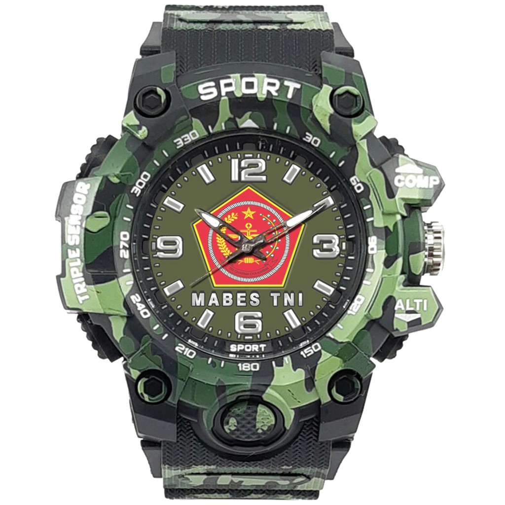 (EXCLUSIVE) JAM TANGAN CUSTOM MABES TNI HIJAU ARMY