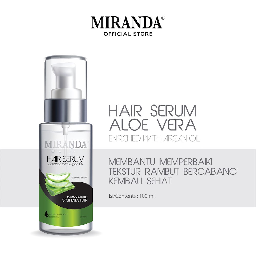 ❤ RATU ❤ Miranda Hair Serum + Argan Oil | Vitamin / Serum Rambut Miranda 100ml (✔️BPOM)