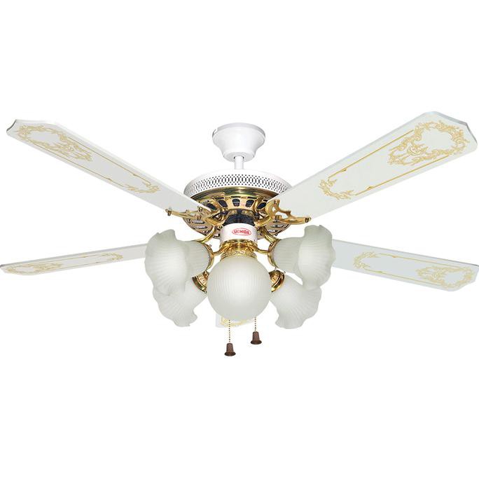 Bisa bayar ditempat/COD Uchida CF 110 - Ceiling Fan (52 inch) Putih 5 Lampu KHUSUS EKSPEDISI
