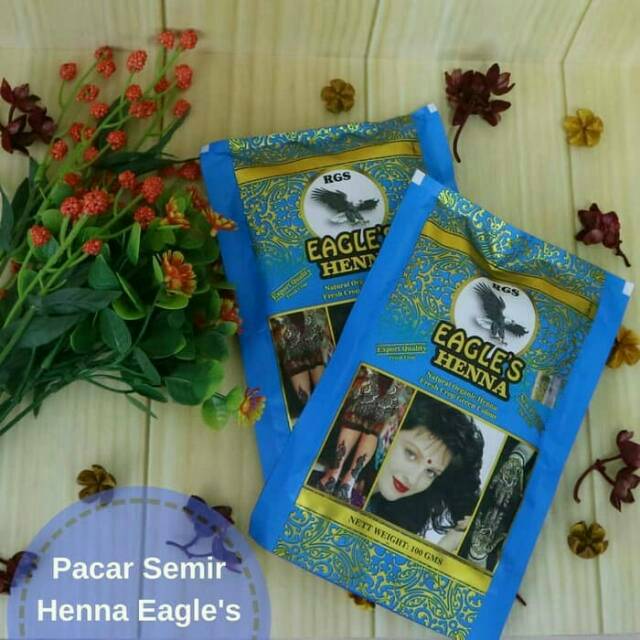 Pacar Henna Rani Bubuk Alami Rambut Kuku dan Kulit Red 100 Gr