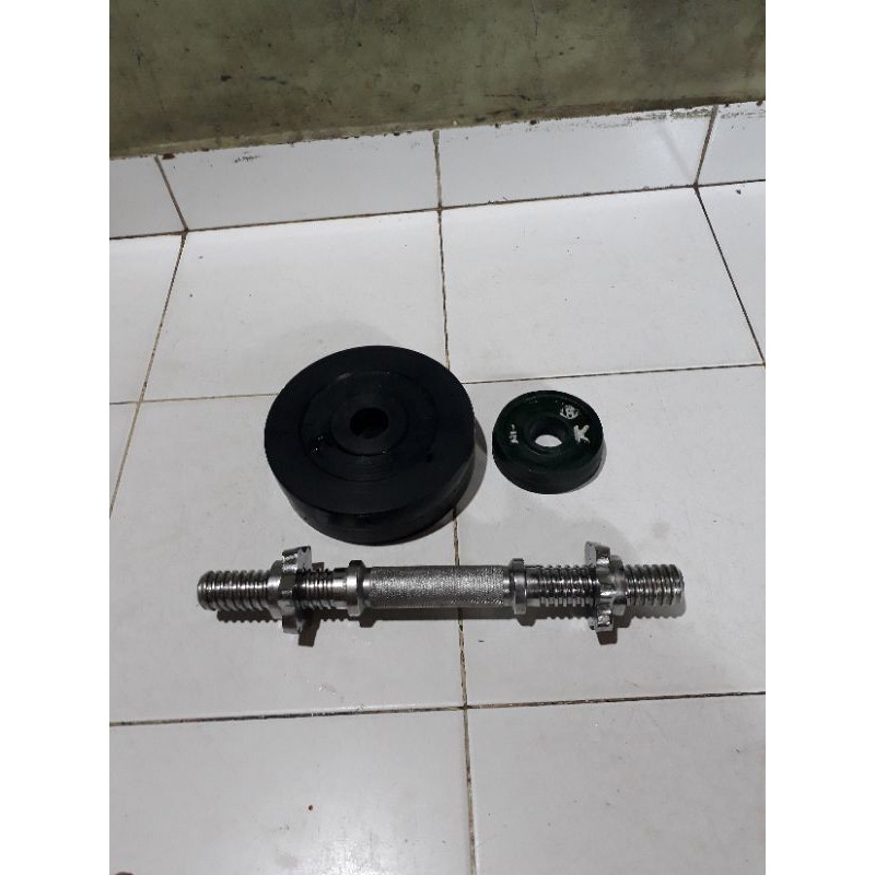 stik+ dambel satu sett/stik dambel alat fitnes
