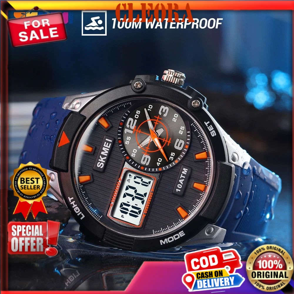 Jam Tangan Pria SKMEI Original Digital Anti Air 10 Bar Populer Import Arloji Kekinian Jm Tangan Taha
