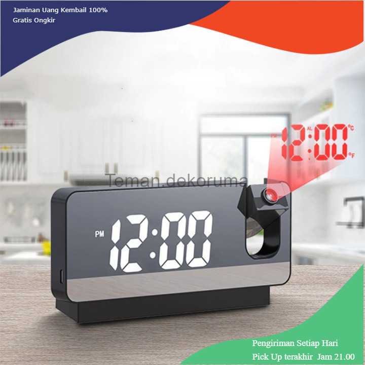 TD-AI02 Ruyun Jam Alarm Digital Proyektor Temperature - S282A